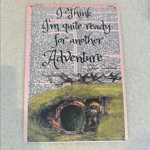 NEW 8x12” Adventure Quote Aluminum Art Print